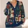 Santa, Snowman & Gingerbread House Holiday Cheer for Cozy Christmas Gift Giving All-over Print Knitted Cardigan - 4