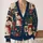 Santa, Snowman & Gingerbread House Holiday Cheer for Cozy Christmas Gift Giving All-over Print Knitted Cardigan - 2