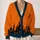 Haunted House Silhouette and Pumpkin Moonlight for Spooky Halloween Fall Gatherings All-over Print Knitted Cardigan - 2