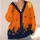 Haunted House Halloween Scene for Spooky Season Celebrations and Autumn Nights All-over Print Knitted Cardigan - 4