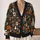 Halloween Ghost Pumpkin Skull Patchwork for Cozy Autumn Gatherings and Spooky Season All-over Print Knitted Cardigan - 2