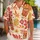 Retro Tiki Floral Motifs for Beach Holidays, Resort Getaways, and Island Escapes Hawaiian Shirt - 1