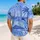 Indigo Island Line Scenes for Resort Getaways and Coastal Weekends for Men Who Travel Hawaiian Shirt - 2
