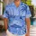 Indigo Island Line Scenes for Resort Getaways and Coastal Weekends for Men Who Travel Hawaiian Shirt - 1