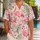Pink Flamingo Tropical Foliage Escape for Resort Days, Beach Getaways, and Vacations Hawaiian Shirt - 1