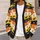 Halloween Ghosts, Candy Corn and Bats for Trick-or-Treat Party Outfit Styling Fun All-over Print Knitted Cardigan - 5
