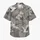 White Crane Geometric Botanicals for Resort Travel, Island Evenings, and Gifting Hawaiian Shirt - 7