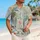 Tropical Palm Botanical Resort Wear for Beach Vacations and Island Getaways Style Hawaiian Shirt - 6