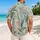 Tropical Palm Botanical Resort Wear for Beach Vacations and Island Getaways Style Hawaiian Shirt - 2