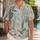 Tropical Palm Botanical Resort Wear for Beach Vacations and Island Getaways Style Hawaiian Shirt - 1
