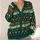 Witch Hat Pumpkins and Bats for Spooky Holiday Celebrations All-over Print Knitted Cardigan - 4