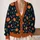 Pumpkin Harvest and Autumn Leaves for Cozy Thanksgiving Gatherings and Seasonal Fall Style All-over Print Knitted Cardigan - 2