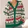 Christmas Trees, Snowflakes and Holiday Fair Isle Motifs for Festive Winter Celebrations All-over Print Knitted Cardigan - 4