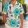 Blue Hibiscus Chess Pieces for Beach Vacations and Resort Weekends Gift for Strategy Fans Hawaiian Shirt - 1
