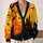 Black Cat Halloween Moonlit Haunted House Fall Night Outfit for Spooky Season Lovers All-over Print Knitted Cardigan - 2