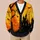 Black Cat Halloween Moonlit Haunted House Fall Night Outfit for Spooky Season Lovers All-over Print Knitted Cardigan - 6