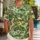Tropical Misty Mountain Village Scene for Resort Getaways, Island Travel, Nature Lovers Hawaiian Shirt - 1