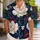 White Peony and Scarlet Botanical Garden Retreat for Beach Holidays and Resort Living Hawaiian Shirt - 1