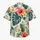 White Monstera Hibiscus Plumeria Tropical Look for Island Vacations and Resort Days Hawaiian Shirt - 7