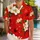 Red Hibiscus And White Plumeria For Tropical Vacations, Beach Days, And Resort Getaways Hawaiian Shirt - 1