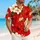 Red Hibiscus And White Plumeria For Tropical Vacations, Beach Days, And Resort Getaways Hawaiian Shirt - 6