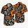 Orange Hibiscus and White Botanical Vines for Tropical Resort Vacations and Island Evenings Hawaiian Shirt - 5