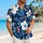 Navy Hibiscus Couple Floral Matching Outfit for Tropical Vacations and Resort Getaways Hawaiian Shirt - 6
