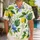 Italian Lemon Blue Floral Family Summer Vacation Matching Outfits for Mom, Dad and Kids Hawaiian Shirt - 1