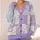 Purple Lamb of God and Dove Faith Gift for Women, Christian Everyday Layering Wear All-over Print Knitted Cardigan - 4