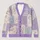 Purple Lamb of God and Dove Faith Gift for Women, Christian Everyday Layering Wear All-over Print Knitted Cardigan - 1