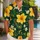Yellow Floral Island Couple Outfit For Tropical Vacations, Resort Trips, And Gifts Hawaiian Shirt - 1