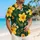 Yellow Floral Island Couple Outfit For Tropical Vacations, Resort Trips, And Gifts Hawaiian Shirt - 6