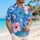 Blue Hibiscus Flowers for Beach Vacations and Island Getaways for Matching Couples Hawaiian Shirt - 6