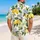 Lemon Blossom Citrus Motif for Mediterranean Getaways and Women's Vacation Wardrobes Hawaiian Shirt - 2