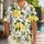 Lemon Blossom Citrus Motif for Mediterranean Getaways and Women's Vacation Wardrobes Hawaiian Shirt - 1