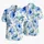 Blue Watercolor Hibiscus Blooms For Poolside Escapes And Tropical Vacations Couples Hawaiian Shirt - 5