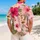 Pink Hibiscus Couple Golf Outfit for Romantic Resort Getaways and Elegant Vacation Style Hawaiian Shirt - 2