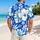 Blue Hibiscus Floral Getaway Style for Beach Days and Resort Escapes for Couples Hawaiian Shirt - 2