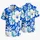 Blue Hibiscus Floral Getaway Style for Beach Days and Resort Escapes for Couples Hawaiian Shirt - 5
