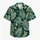Tropical Black Leaf Family Matching Looks for Beach Holidays and Resort Getaways Hawaiian Shirt - 7
