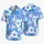 Blue Hibiscus Botanical Motifs for Island Vacations, Beach Getaways, and Couples Hawaiian Shirt - 5
