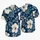 Navy Hibiscus Tropical Golf Outing Style for Couples and Elegant Resort Getaways Hawaiian Shirt - 5