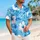 Blue Hibiscus Couple Outfit for Tropical Vacations and Beach Getaways for Partners Hawaiian Shirt - 6