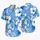 Blue Hibiscus Floral Resort Look for Tropical Vacations and Beach Getaways for Couples Hawaiian Shirt - 5
