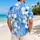 Blue Hibiscus Floral Resort Look for Tropical Vacations and Beach Getaways for Couples Hawaiian Shirt - 2