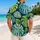 Tropical Monstera Leaf Couple Vacation Outfit for Beach Resorts and Island Getaways Hawaiian Shirt - 2