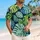 Tropical Monstera Leaf Couple Vacation Outfit for Beach Resorts and Island Getaways Hawaiian Shirt - 6