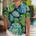 Tropical Monstera Leaf Couple Vacation Outfit for Beach Resorts and Island Getaways Hawaiian Shirt - 1