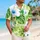 Green Hibiscus Leaf Garden for Golf Days and Resort Getaways for Matching Couples Hawaiian Shirt - 6