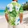 Green Hibiscus Leaf Garden for Golf Days and Resort Getaways for Matching Couples Hawaiian Shirt - 2